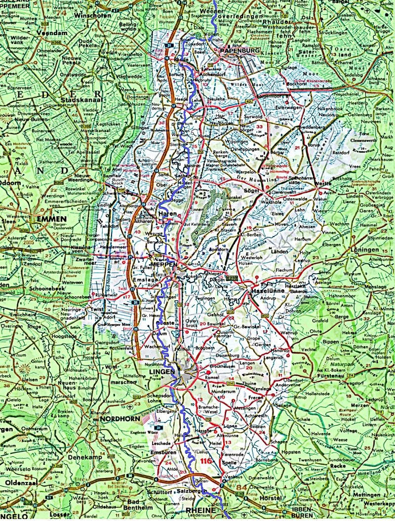 Emsland map